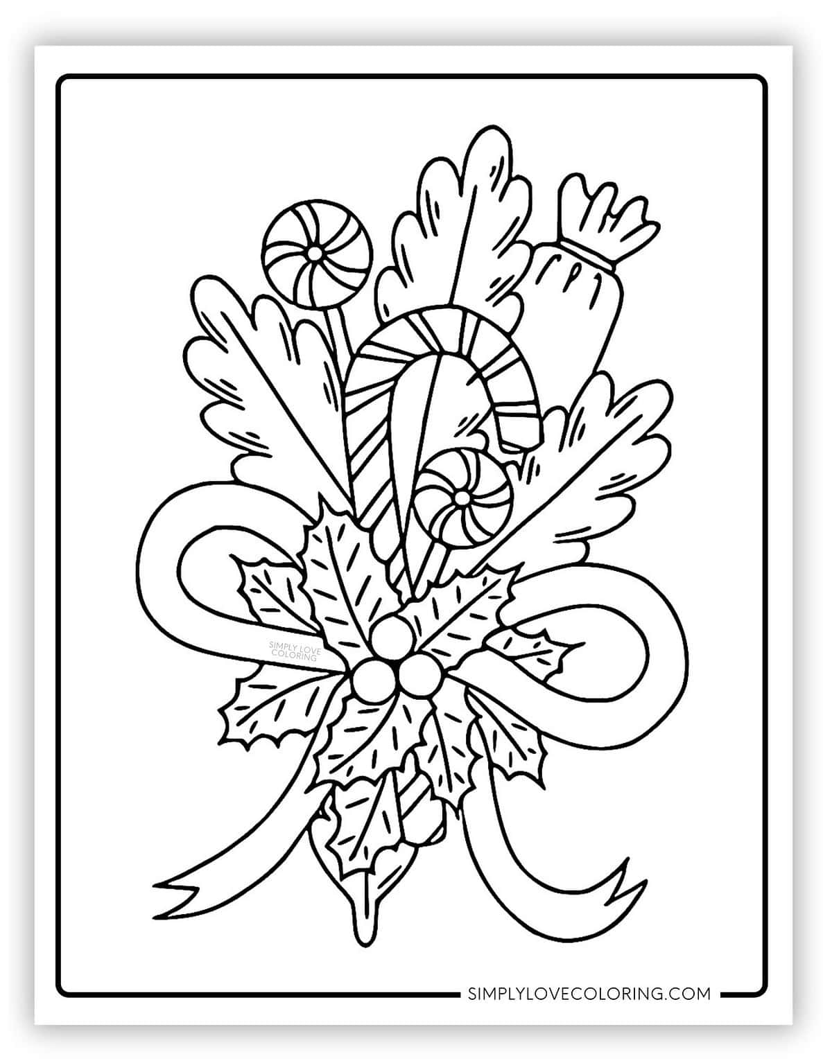 Mistletoe Coloring Pages (Free PDF Printables) - Simply Love Coloring