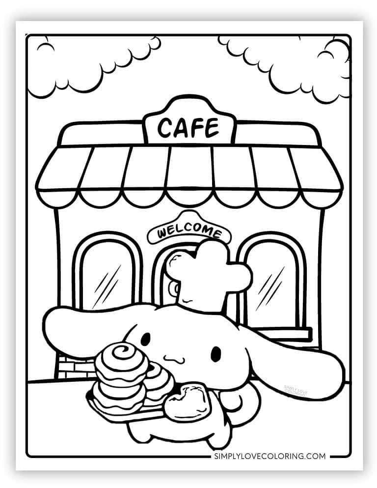 Cinnamoroll Coloring Pages (Free PDF Printables) - Simply Love Coloring
