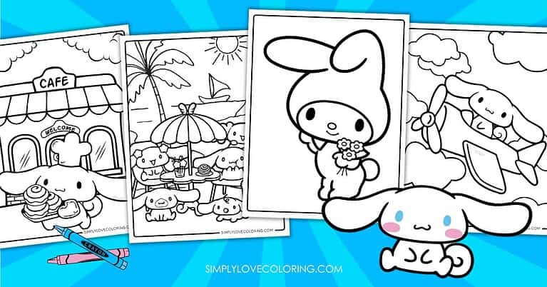 Cinnamoroll Coloring Pages (Free PDF Printables) - Simply Love Coloring