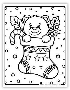 Christmas Stocking Coloring Pages (Free PDF Printables) - Simply Love