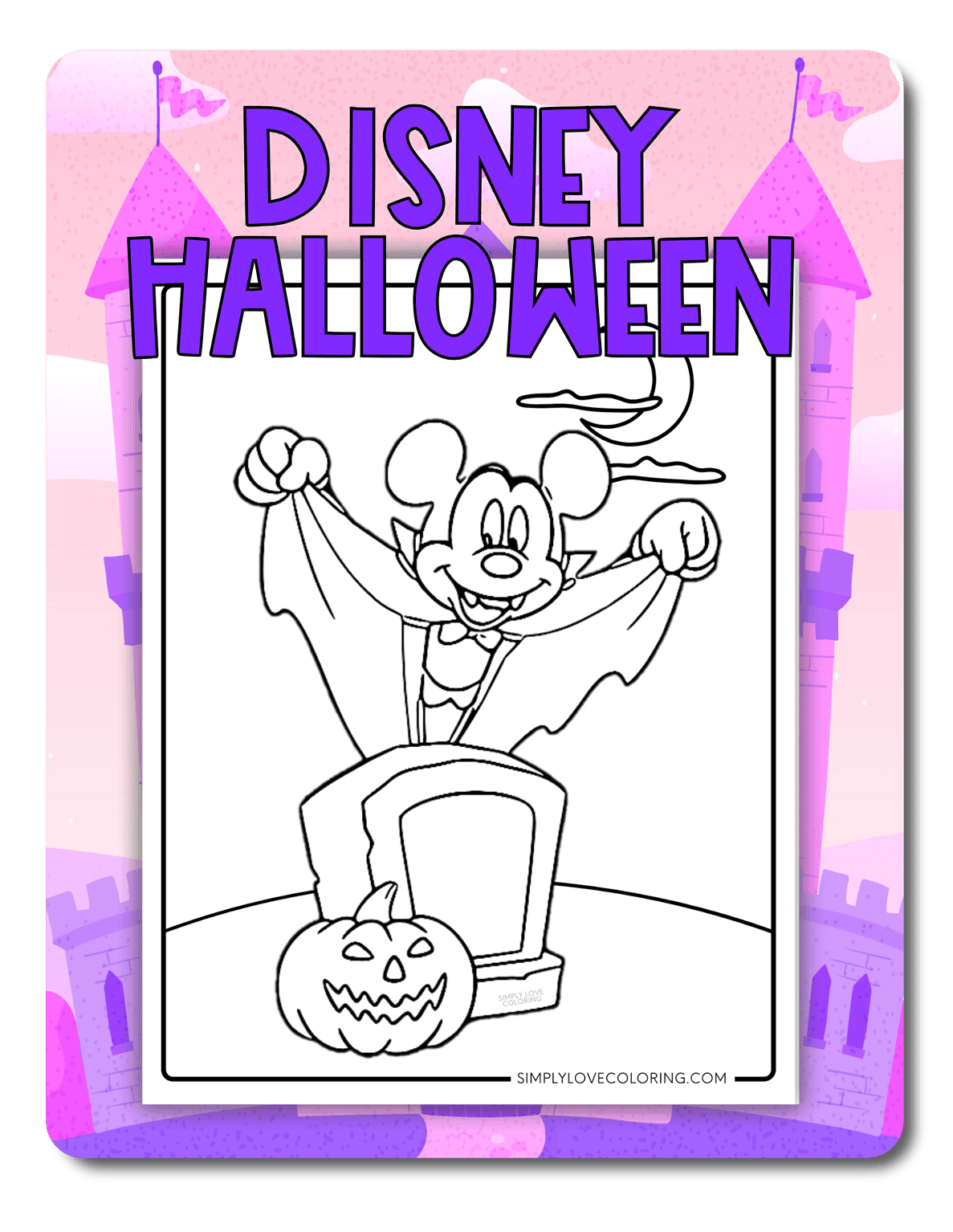 Disney Halloween Color Pages