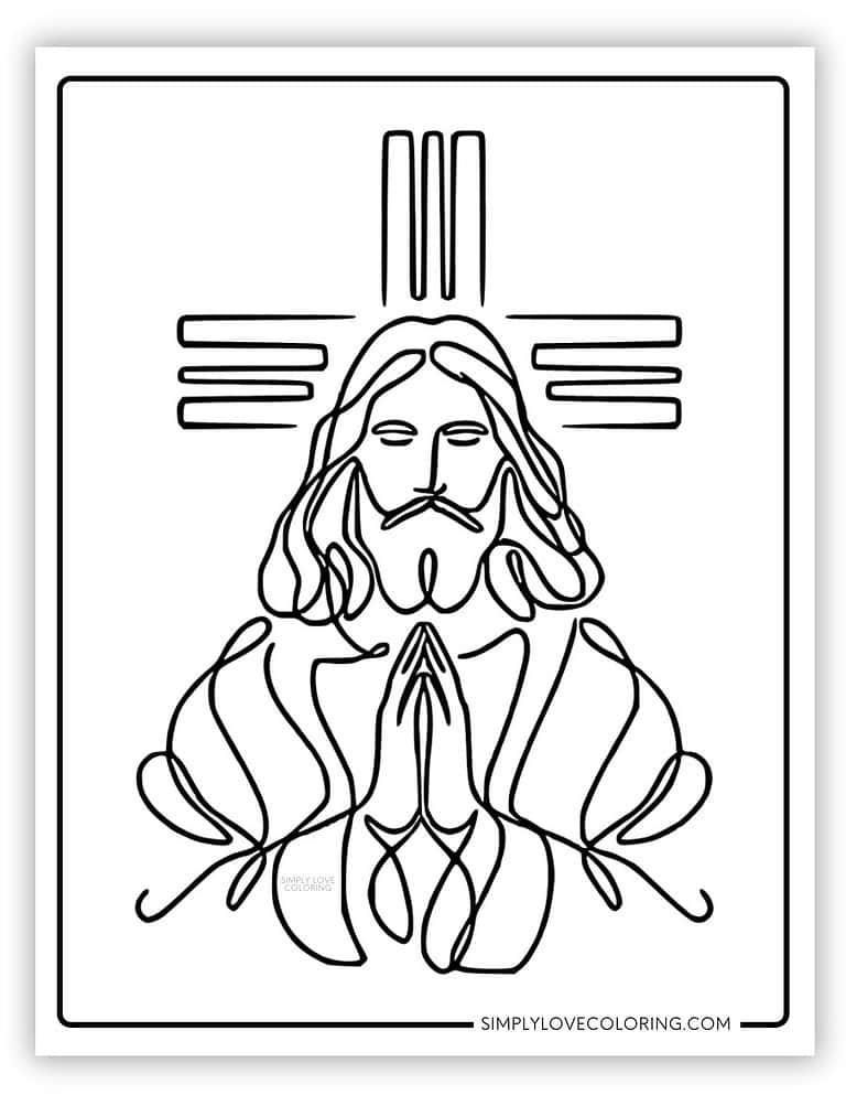 29 Jesus Coloring Pages (Free PDF Printables) - Simply Love Coloring