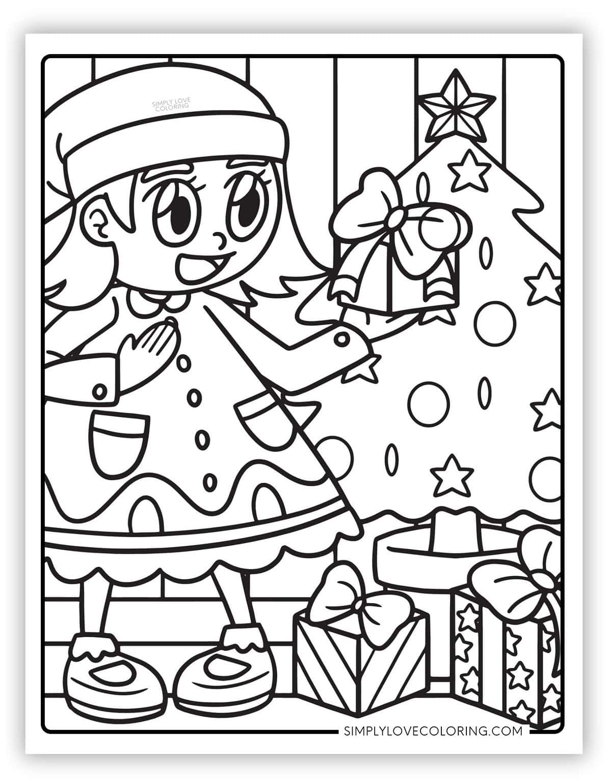 Christmas Tree Coloring Pages (Free PDF Printables) - Simply Love Coloring