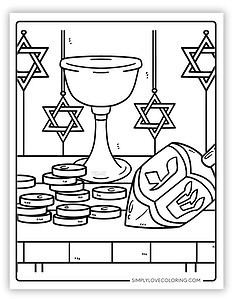 Hanukkah Coloring Pages (Free PDF Printables) - Simply Love Coloring