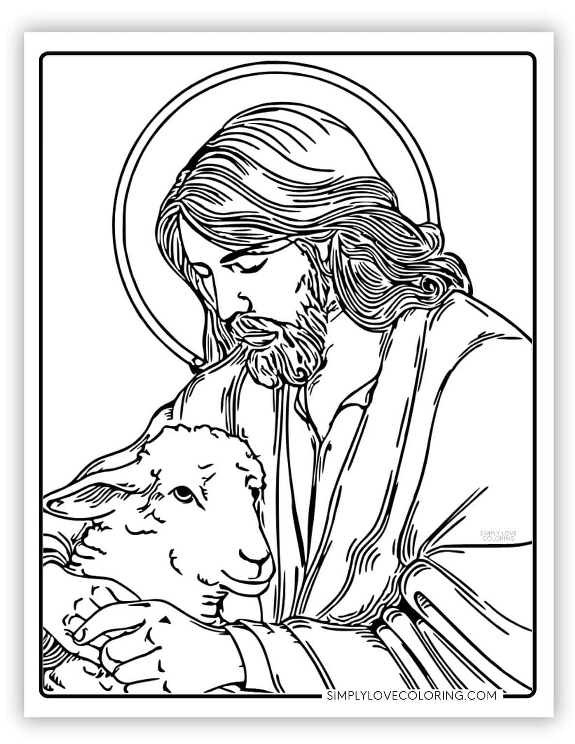 29 Jesus Coloring Pages (Free PDF Printables) - Simply Love Coloring