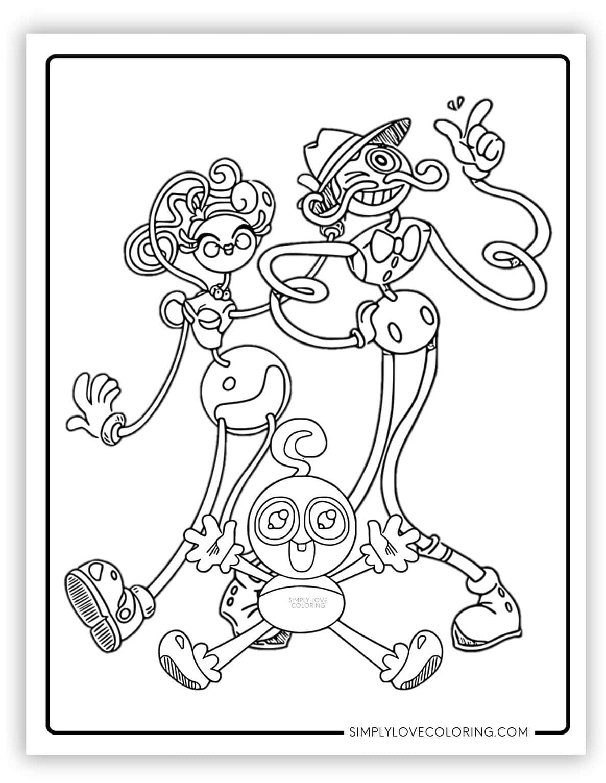 Poppy Playtime Coloring Pages (Free PDF Printables) - Simply Love Coloring