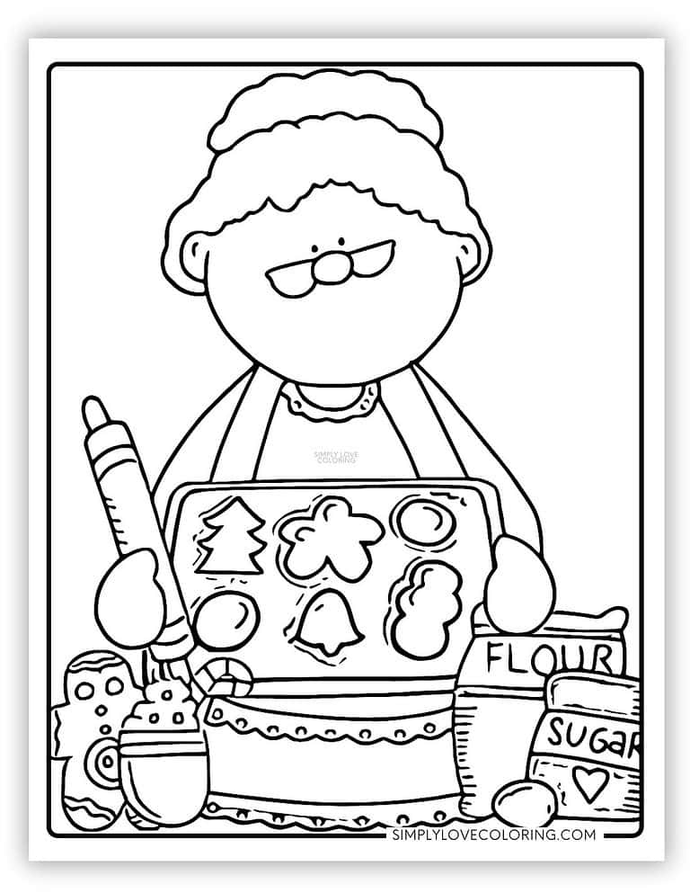 Mrs Claus Coloring Pages (Free PDF Printables) - Simply Love Coloring