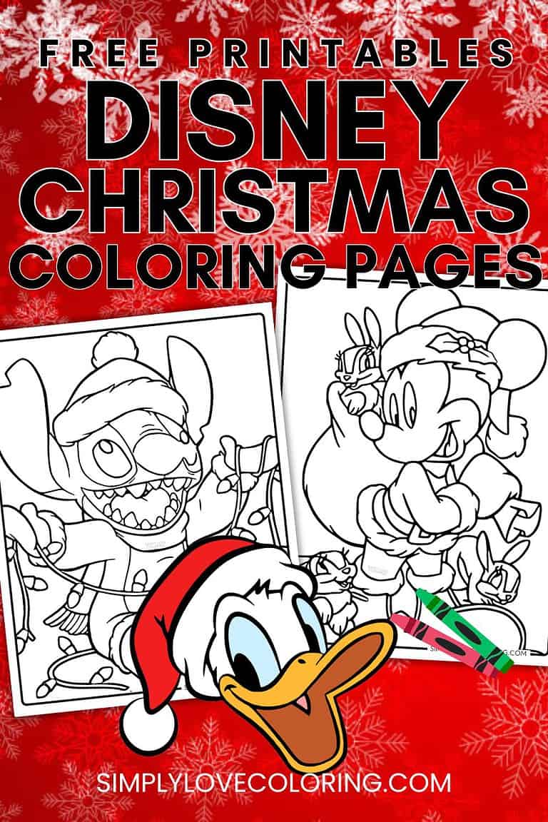 Disney Christmas Coloring Pages (Free PDF Printable) - Simply Love Coloring