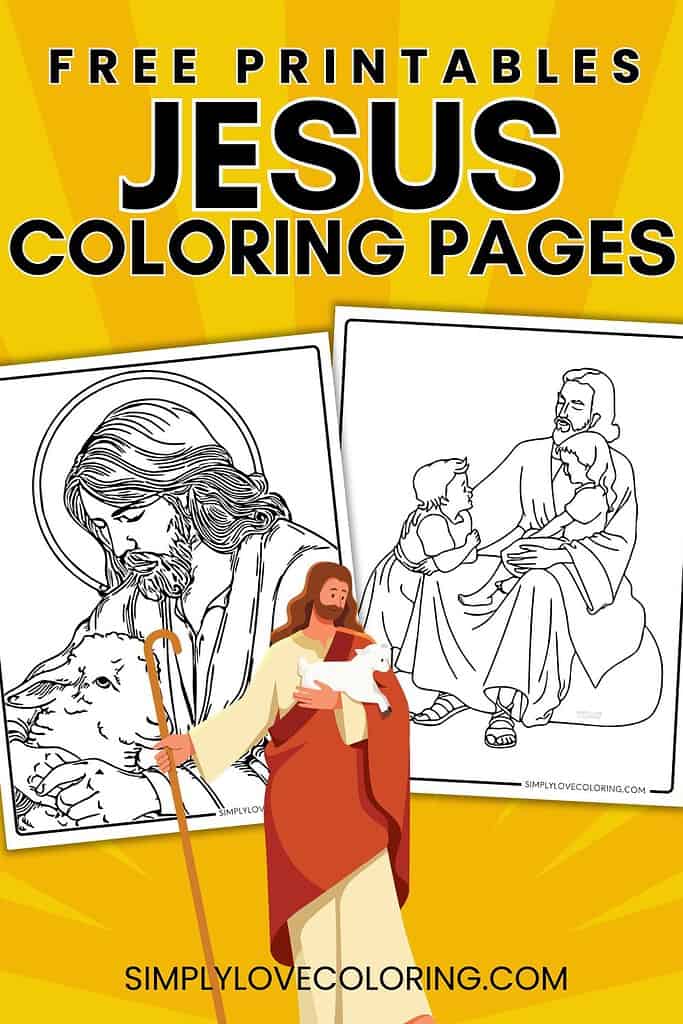 Jesus coloring pages pinterest image