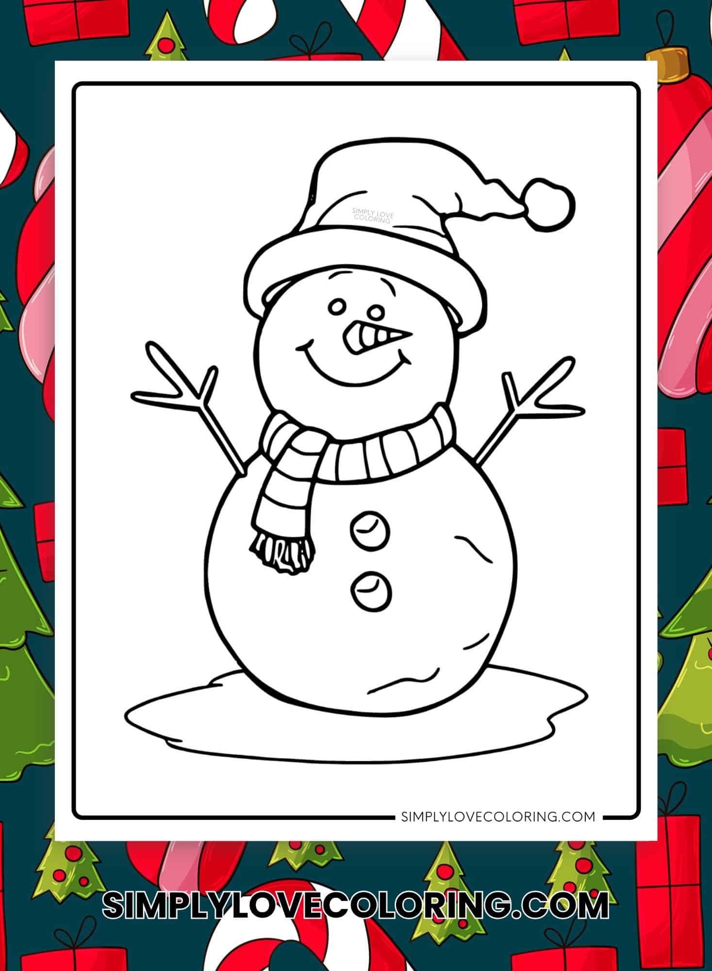 Snowman Coloring Pages (Free PDF Printables) - Simply Love Coloring