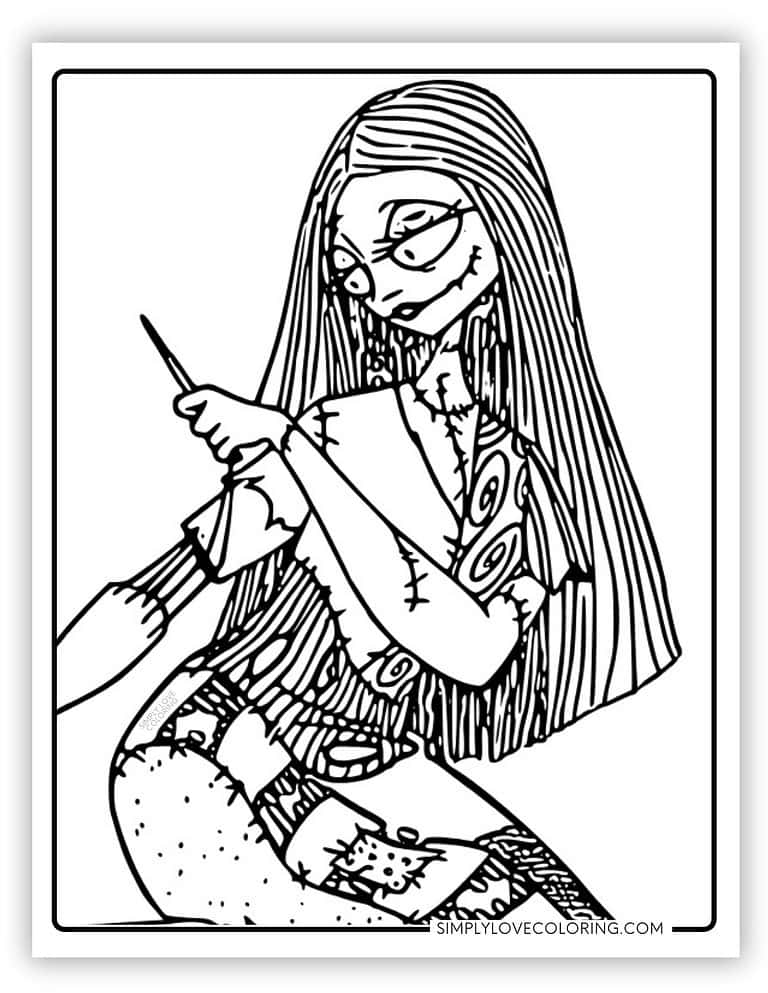 Nightmare Before Christmas Coloring Pages (Free PDF Printables ...