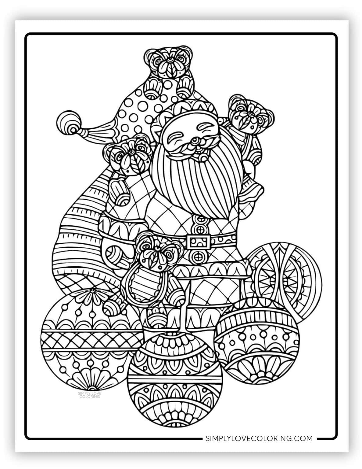 Christmas Mandala Coloring Pages (Free PDF Printables) - Simply Love ...