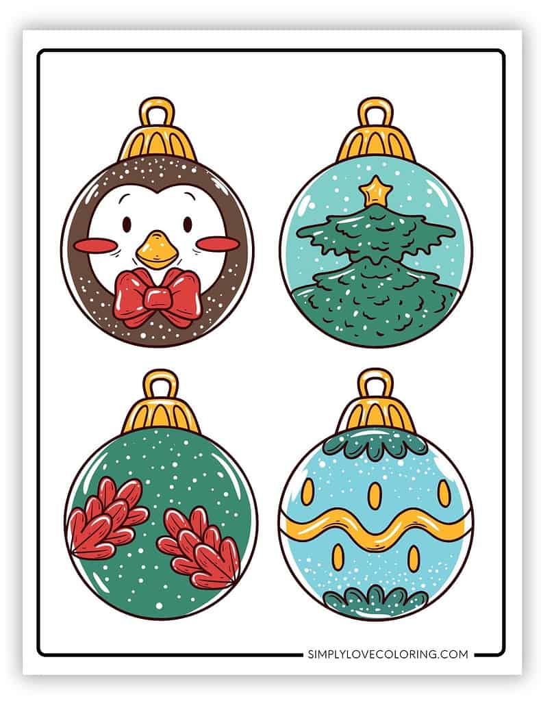 Printable Christmas ornaments