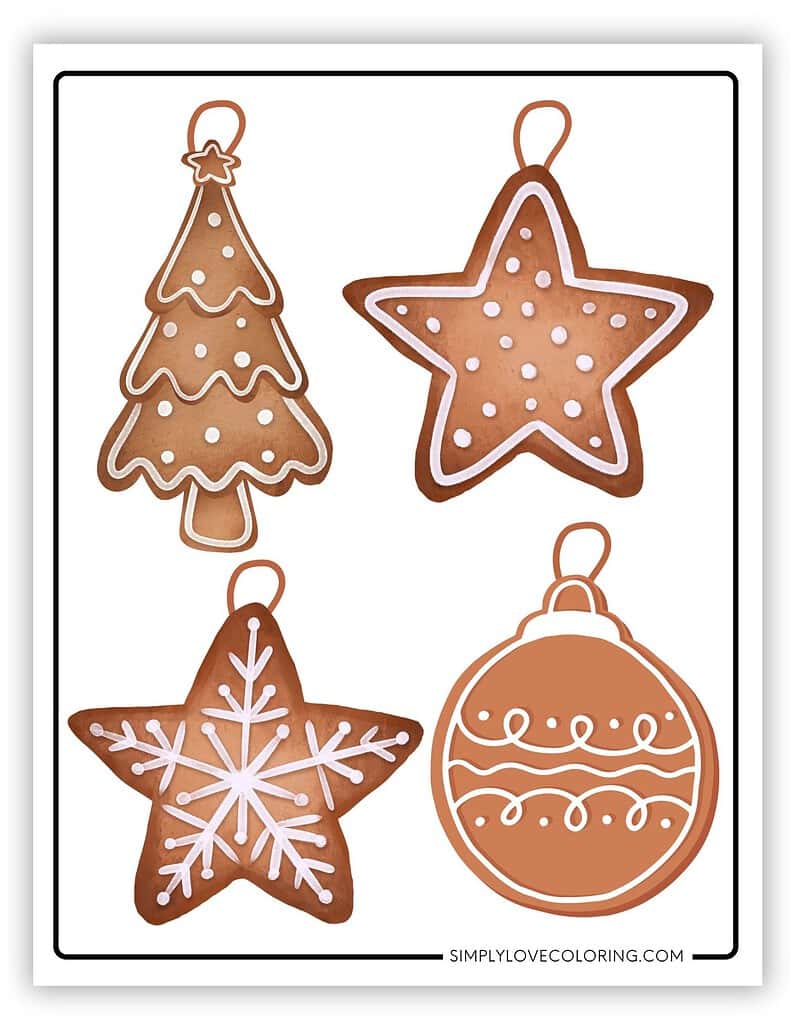 Printable Christmas ornaments