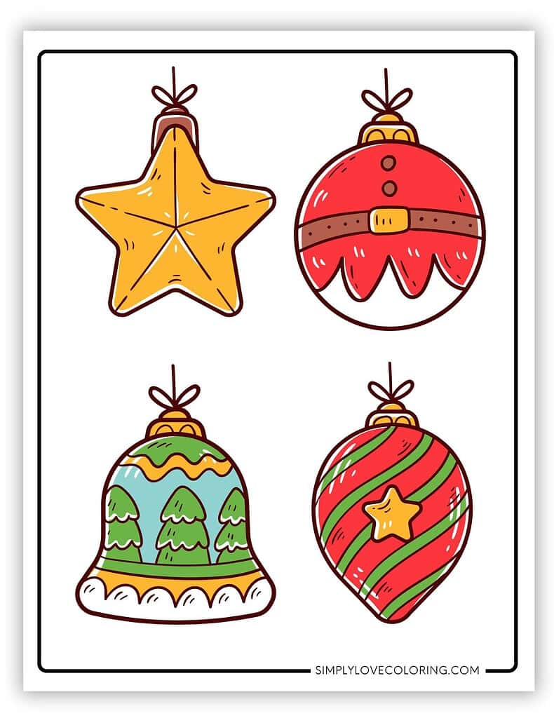 Printable Christmas ornaments