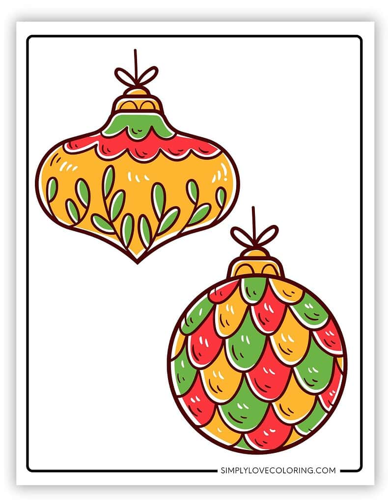  Printable Christmas ornaments