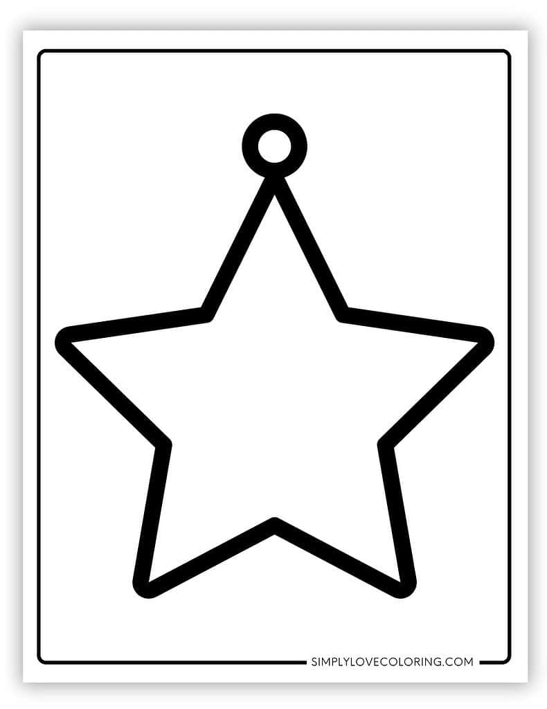 Star Large Christmas ornament templates