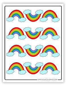 Rainbow Templates (Free PDF Downloads) - Simply Love Coloring