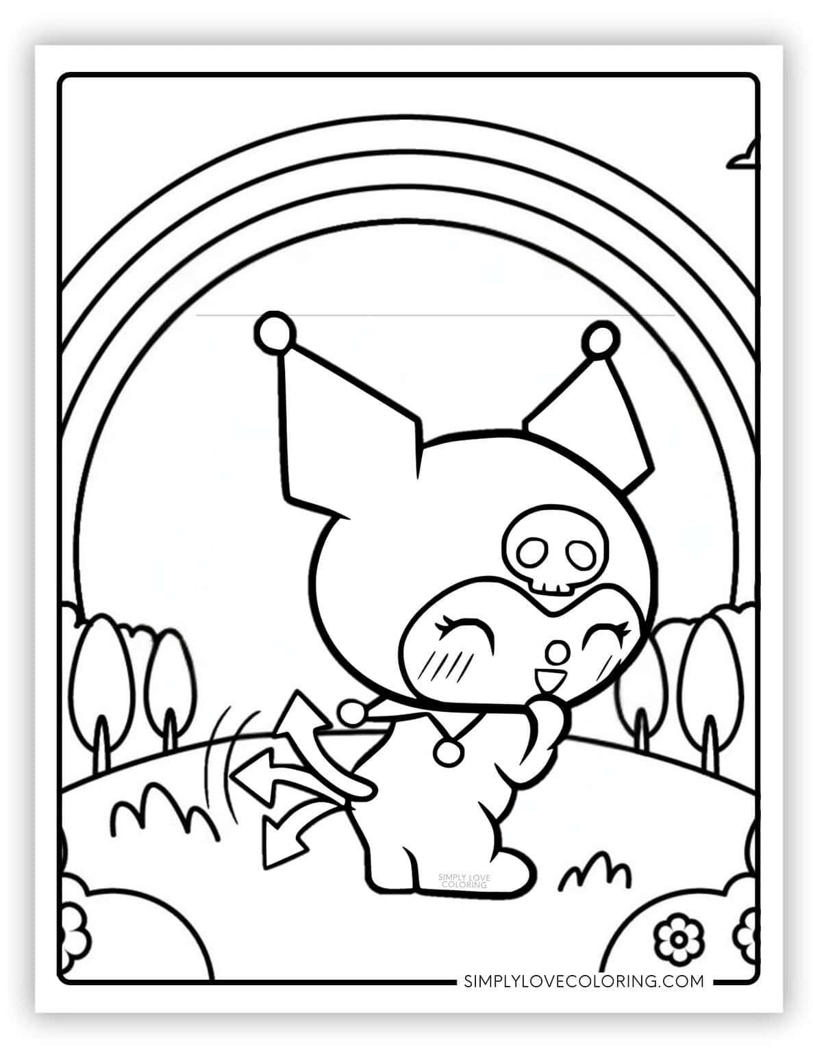 Kuromi Coloring Pages (Free PDF Printables) - Simply Love Coloring