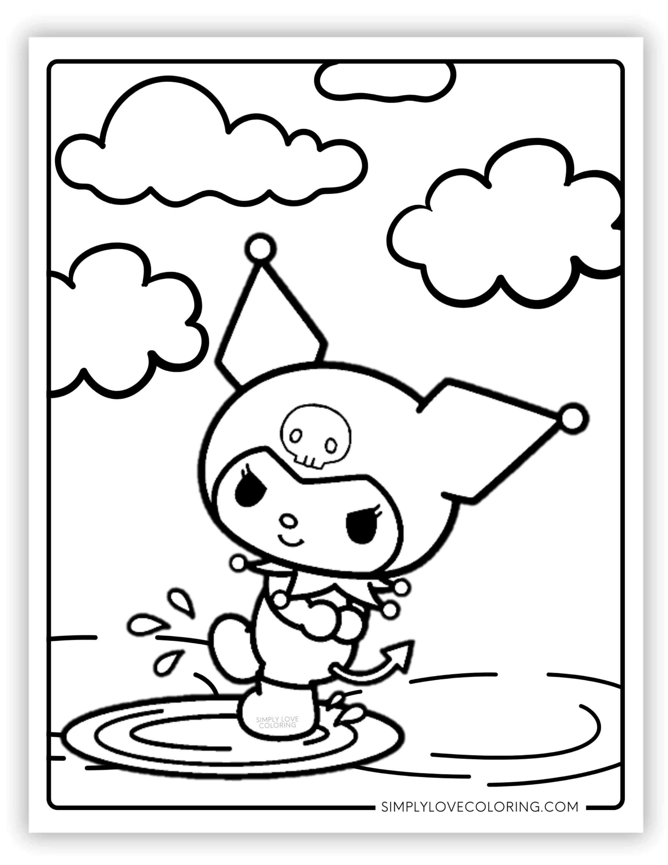 Kuromi Coloring Pages (Free PDF Printables) - Simply Love Coloring