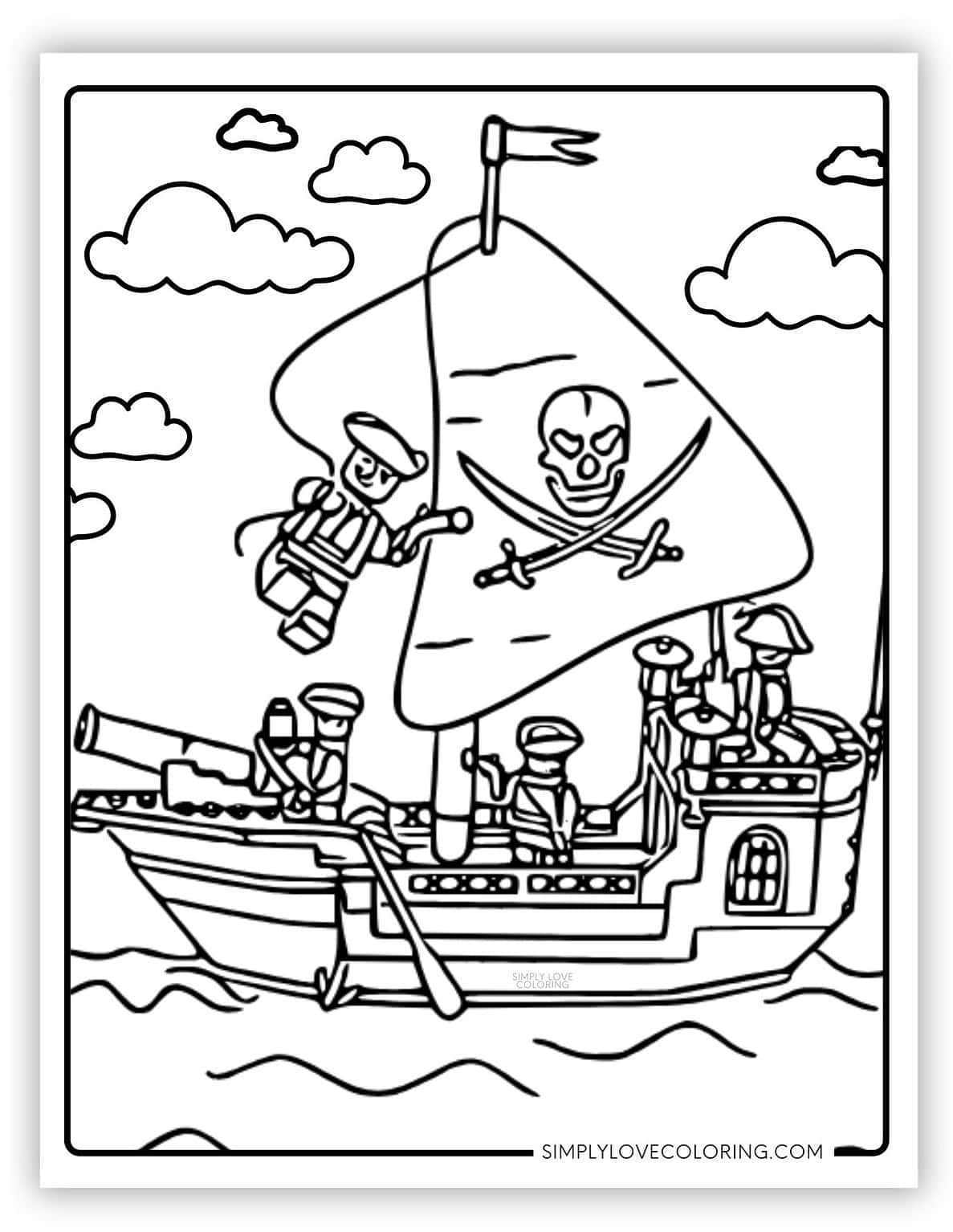 Lego Coloring Pages (Free PDF Printables) - Simply Love Coloring