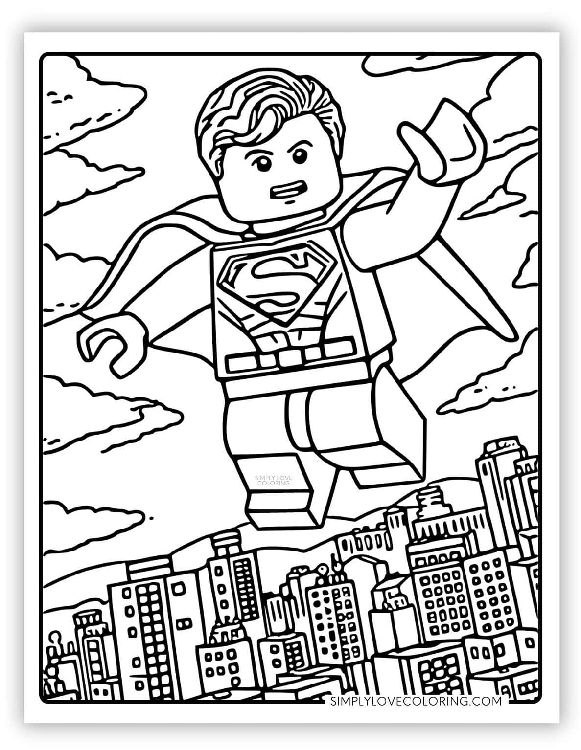 Lego Coloring Pages (Free PDF Printables) - Simply Love Coloring