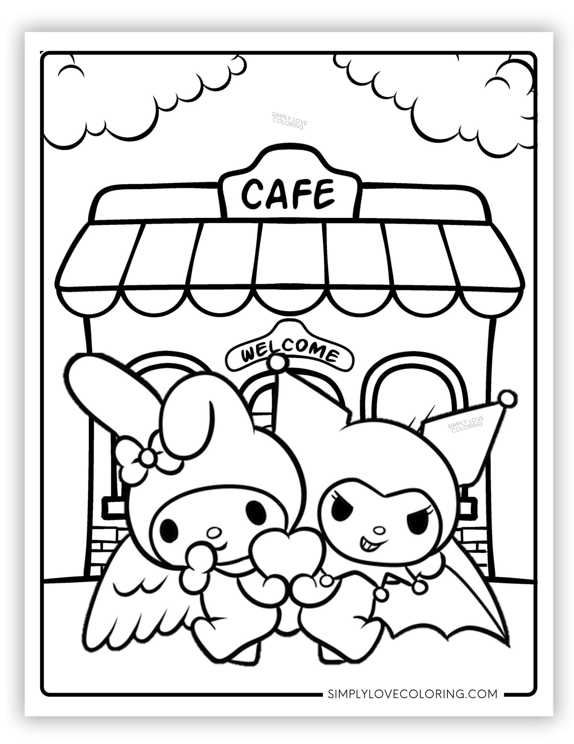 Kuromi Coloring Pages (Free PDF Printables) - Simply Love Coloring