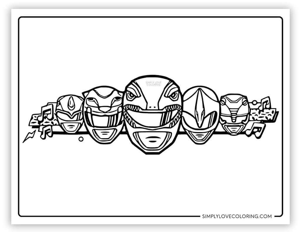 Power Rangers Coloring Page