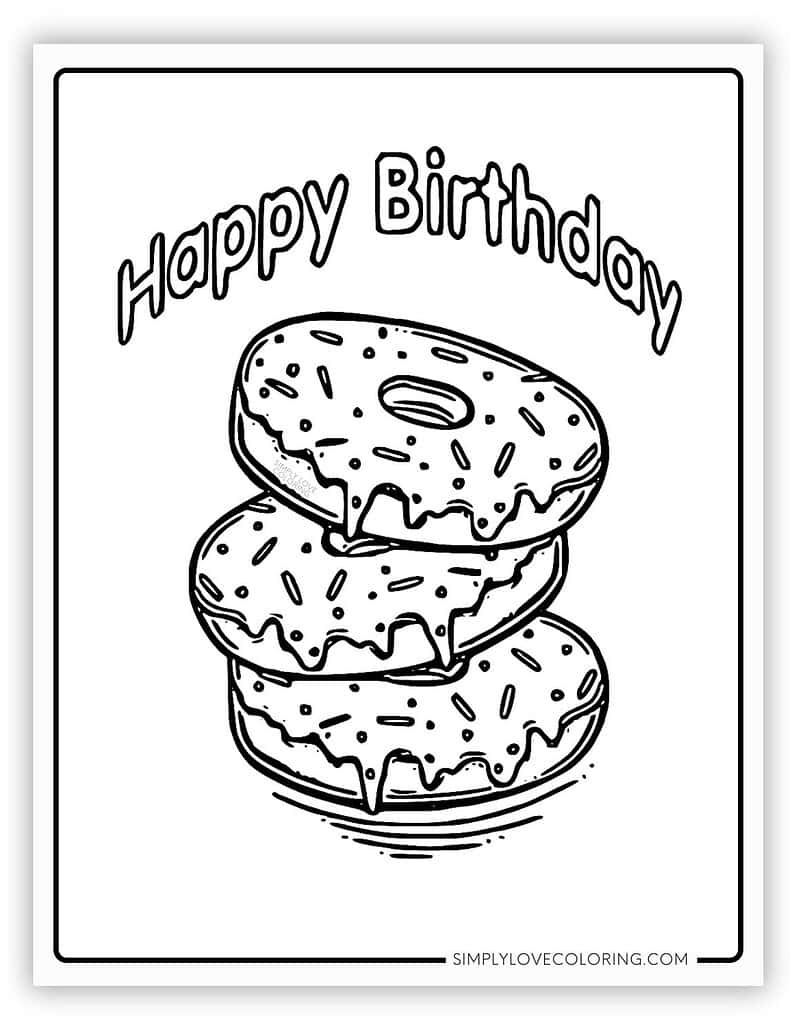 Donuts Happy Birthday