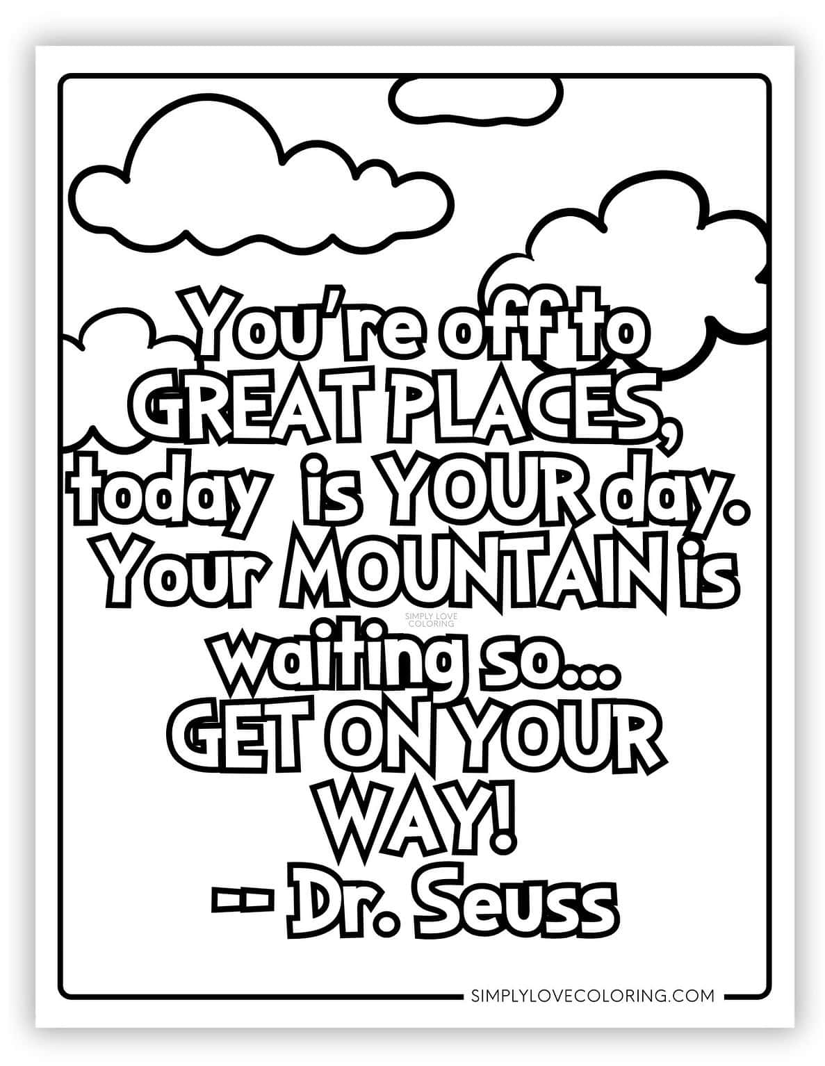 Dr. Seuss Coloring Pages (Free PDF Printables) - Simply Love Coloring
