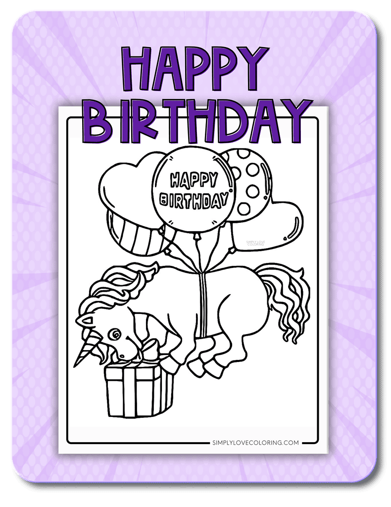 Happy Birthday coloring pages for girls category image
