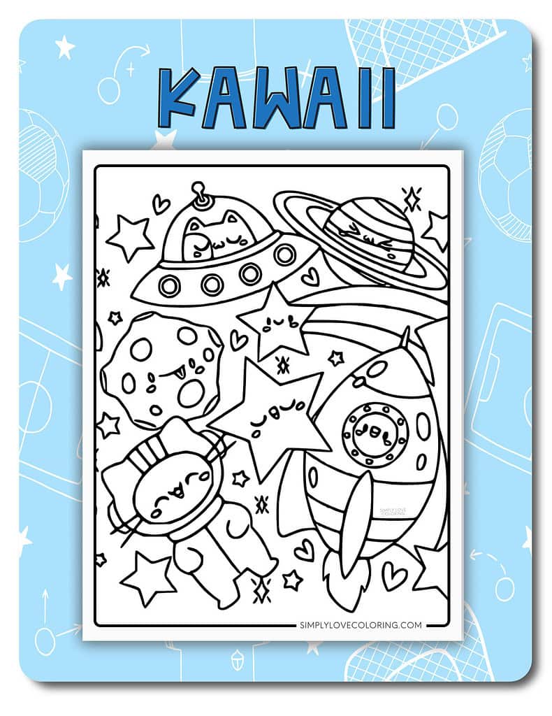 Kawaii for boys coloring page categories images