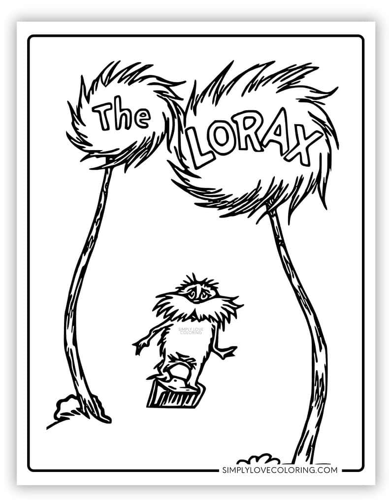 Lorax Trees Coloring Pages