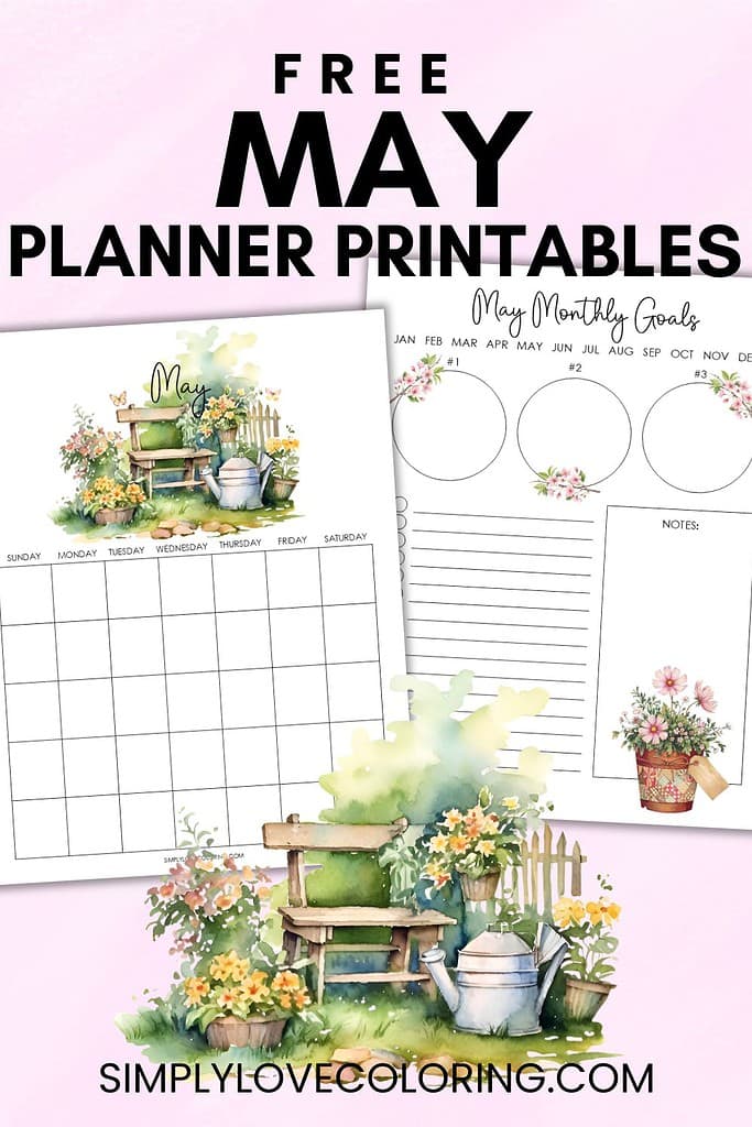 may planner printable pinterest image