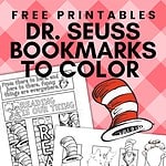dr seuss bookmarks to color pinterest image