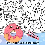 kawaii coloring pages pinterest image