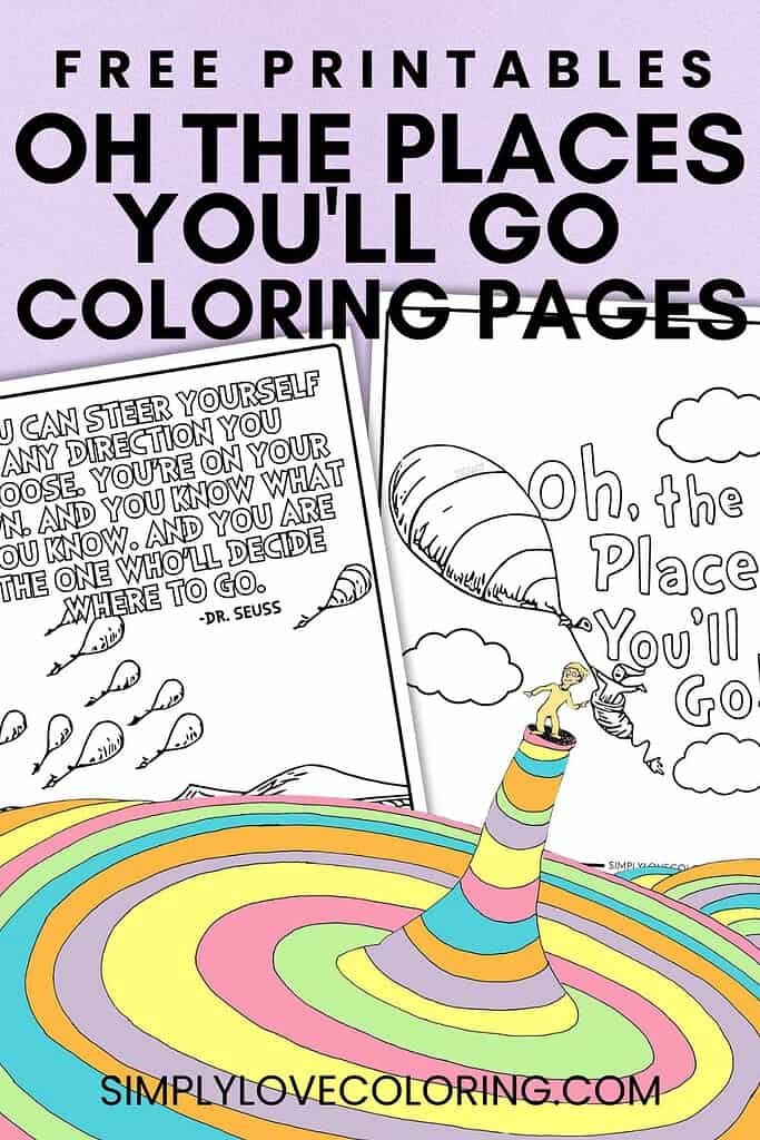 oh the places you'll go coloring pages pinterest image