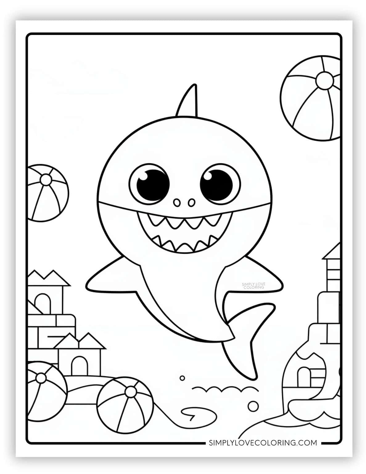 27 Baby Shark Coloring Pages (Free PDF Printables) - Simply Love Coloring
