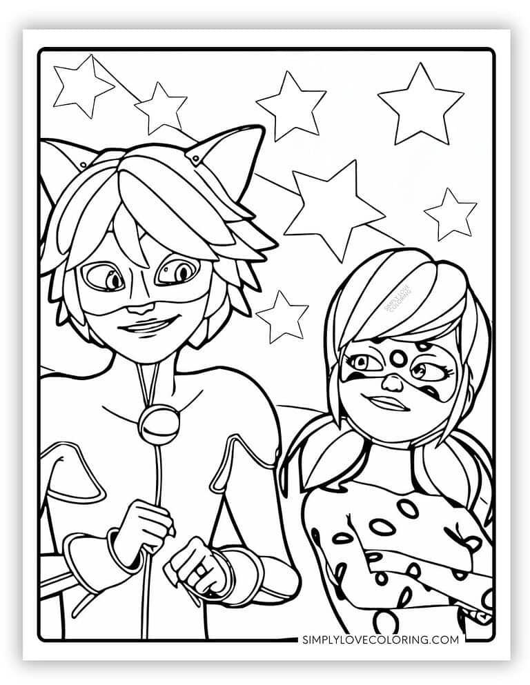28 Miraculous Ladybug Coloring Pages (Free PDF Printables) - Simply ...