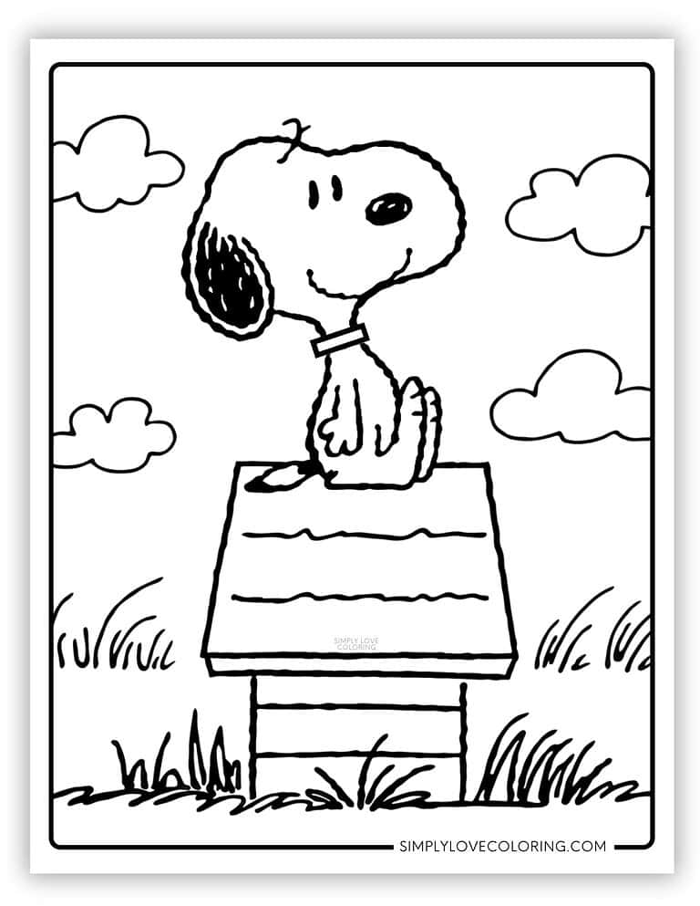 36 Snoopy Coloring Pages Free - Cute Snoopy Coloring Pages 768x994