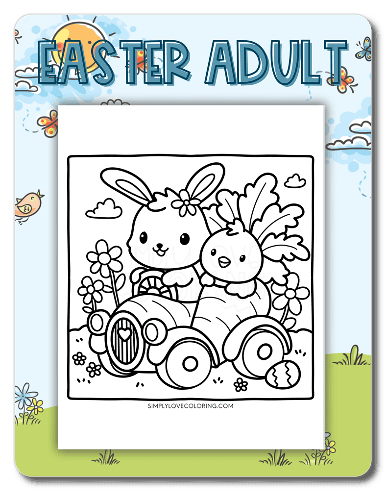 Easter Coloring Pages for Adults category page image
