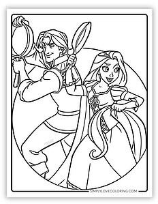 Tangled Coloring Pages (Free PDF Printables) - Simply Love Coloring
