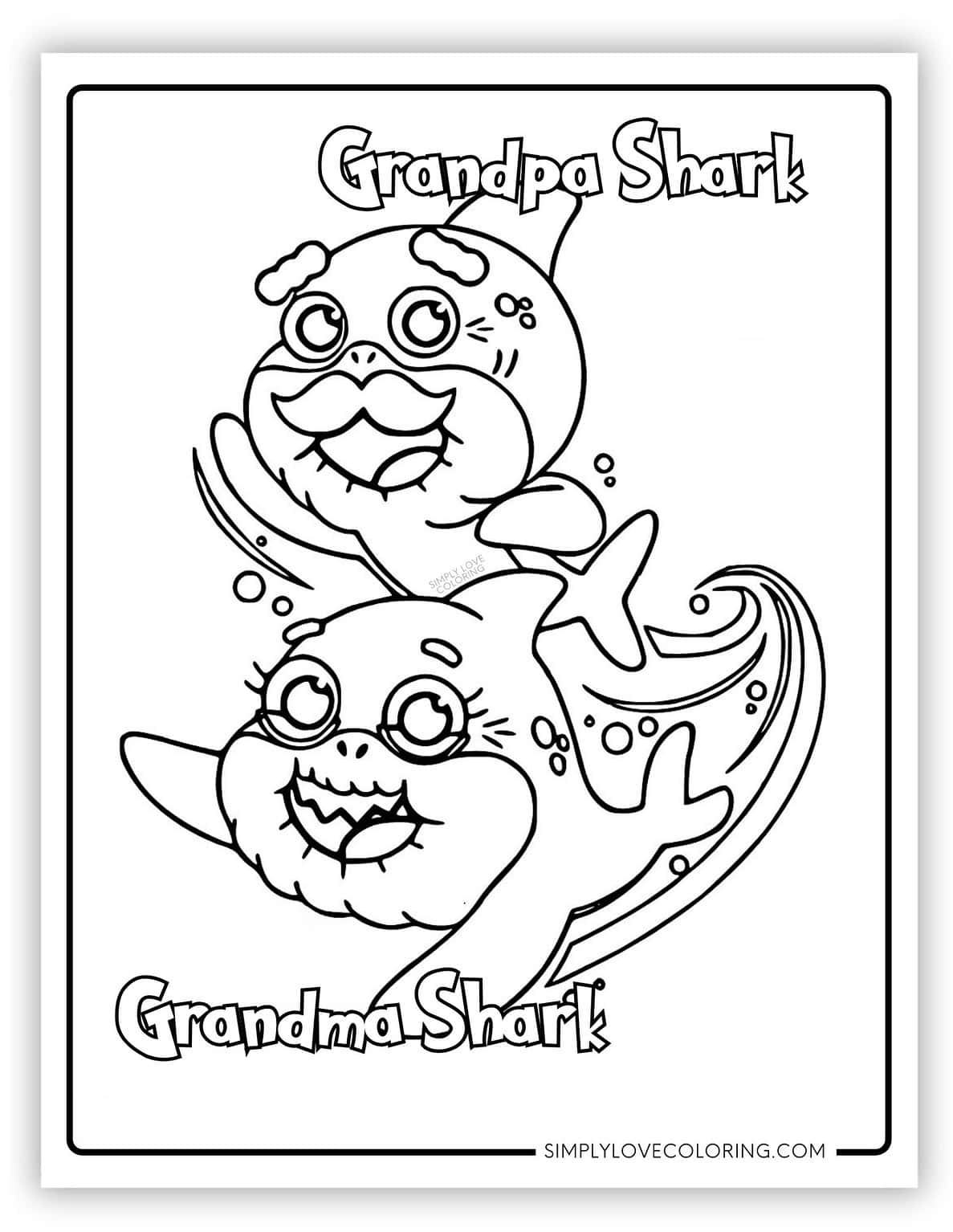 27 Baby Shark Coloring Pages (Free PDF Printables) - Simply Love Coloring