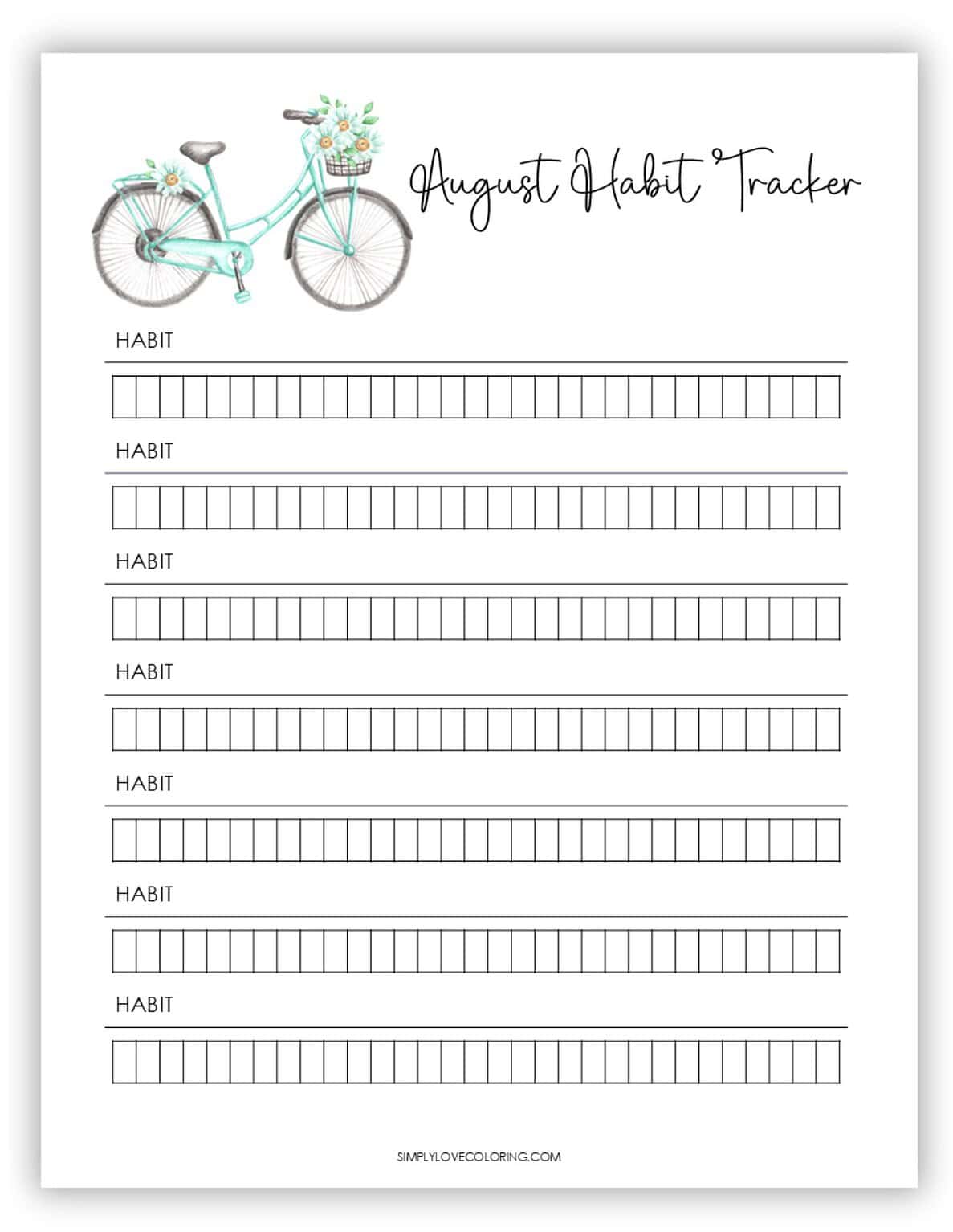 August Planner Printables (Free PDF Download) - Simply Love Coloring