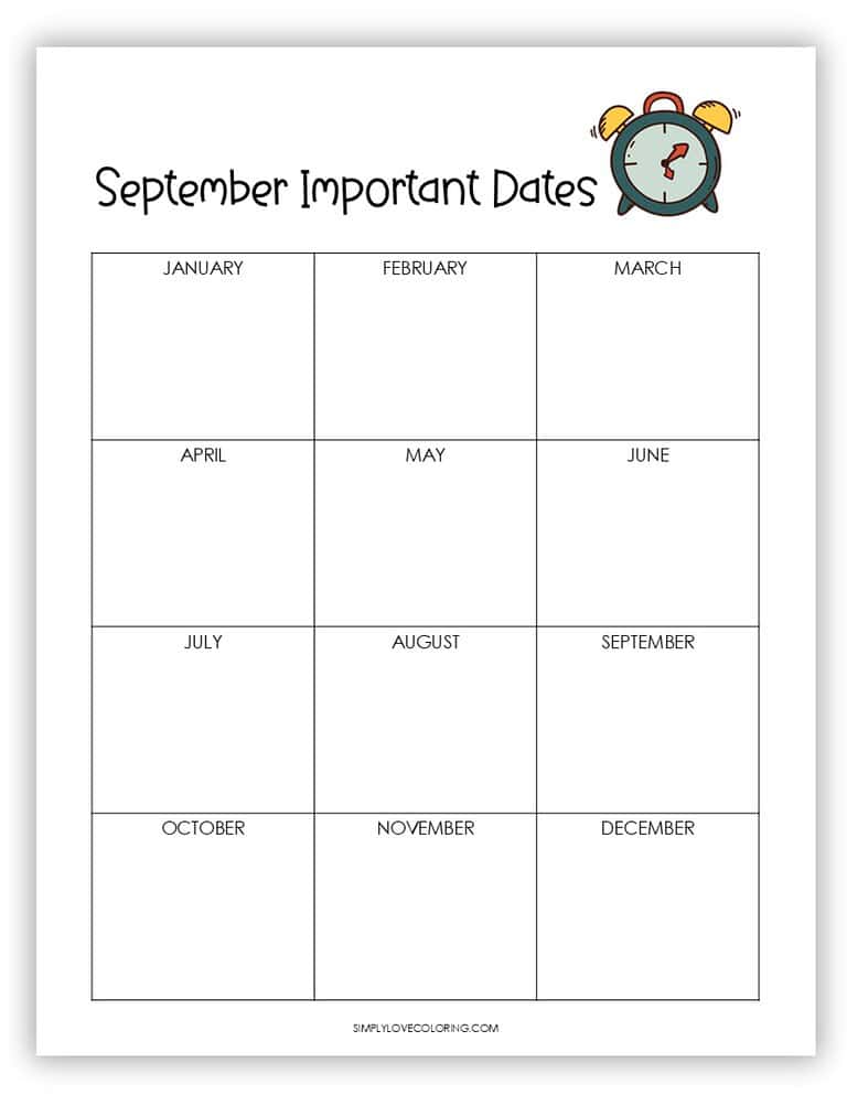September Planner Printables (Free PDF Downloads) - Simply Love Coloring