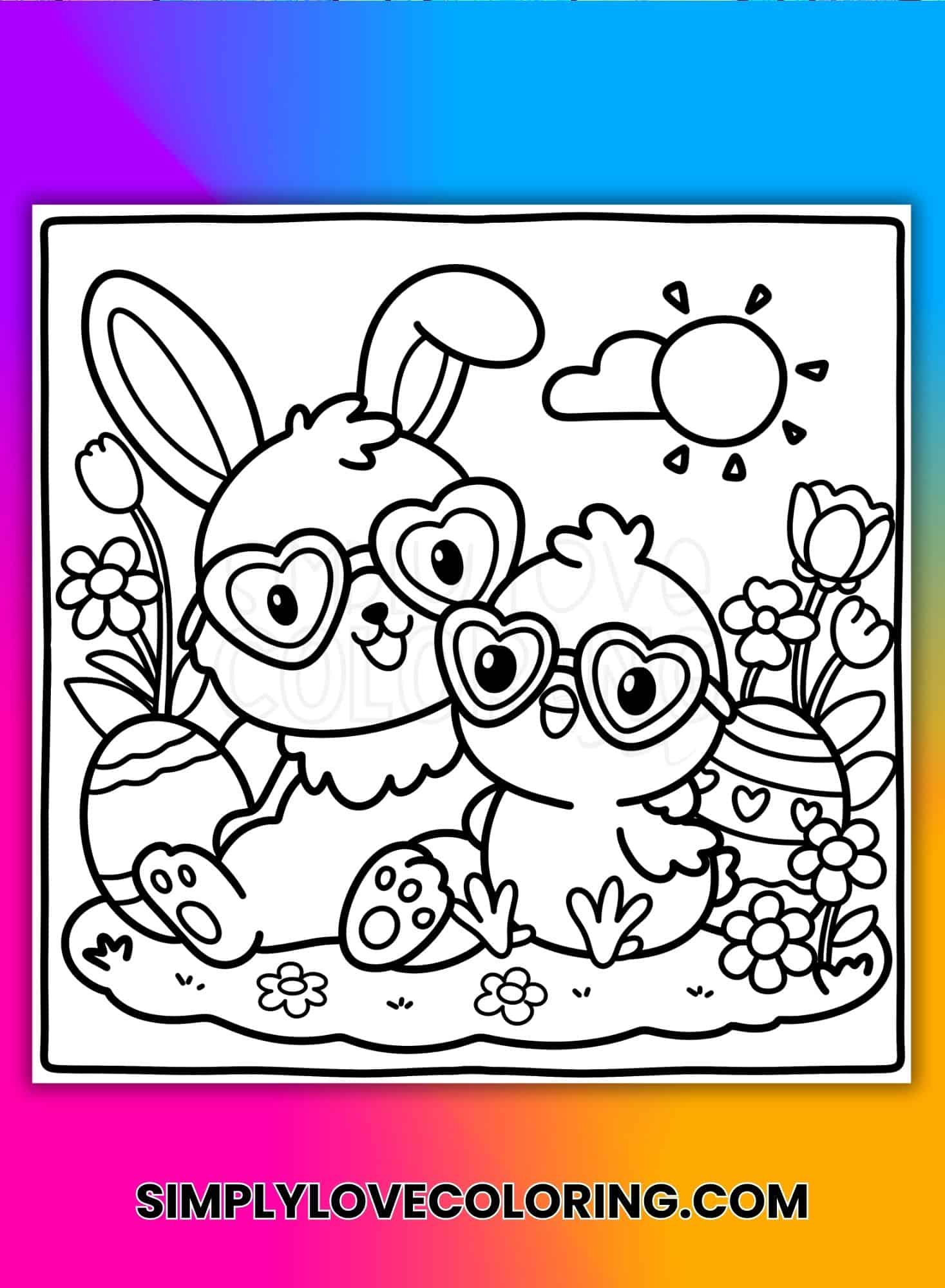 Cute Easter Coloring Pages for Adults (Free PDF Printables) - Simply ...