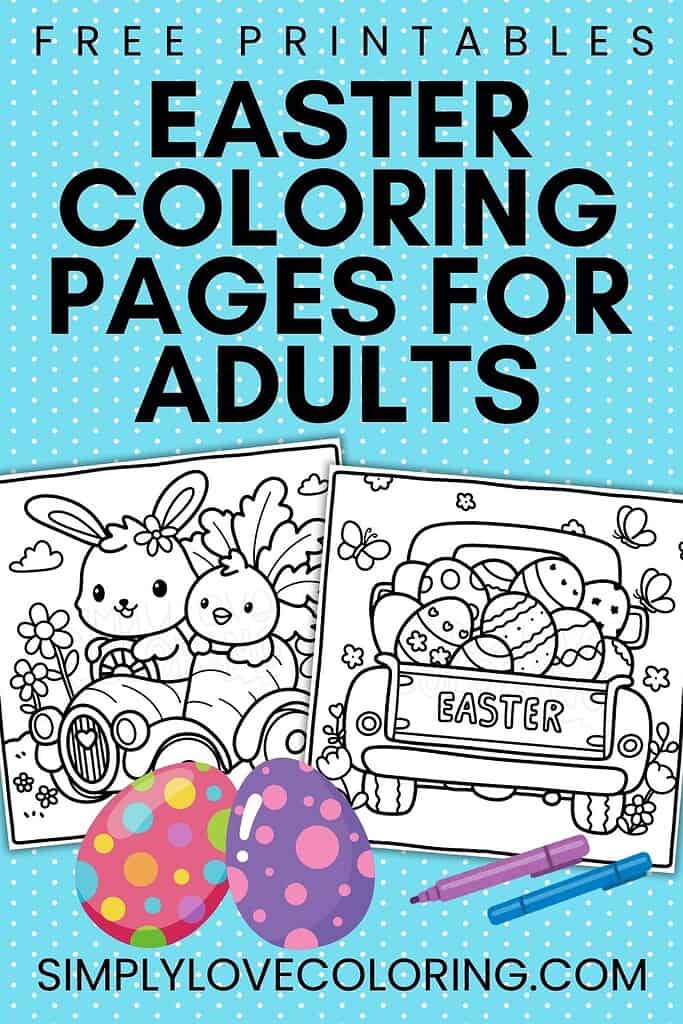easter coloring pages for adults pinterest image