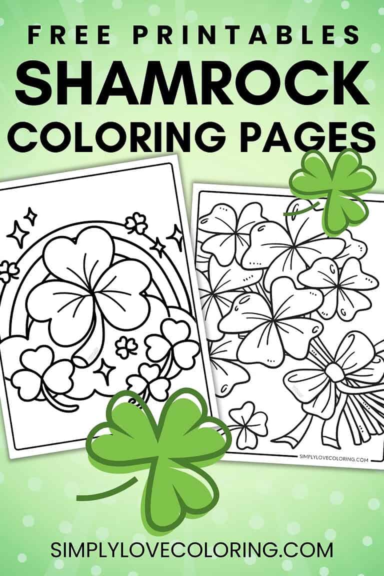 Shamrock Coloring Pages (Free PDF Printables) - Simply Love Coloring