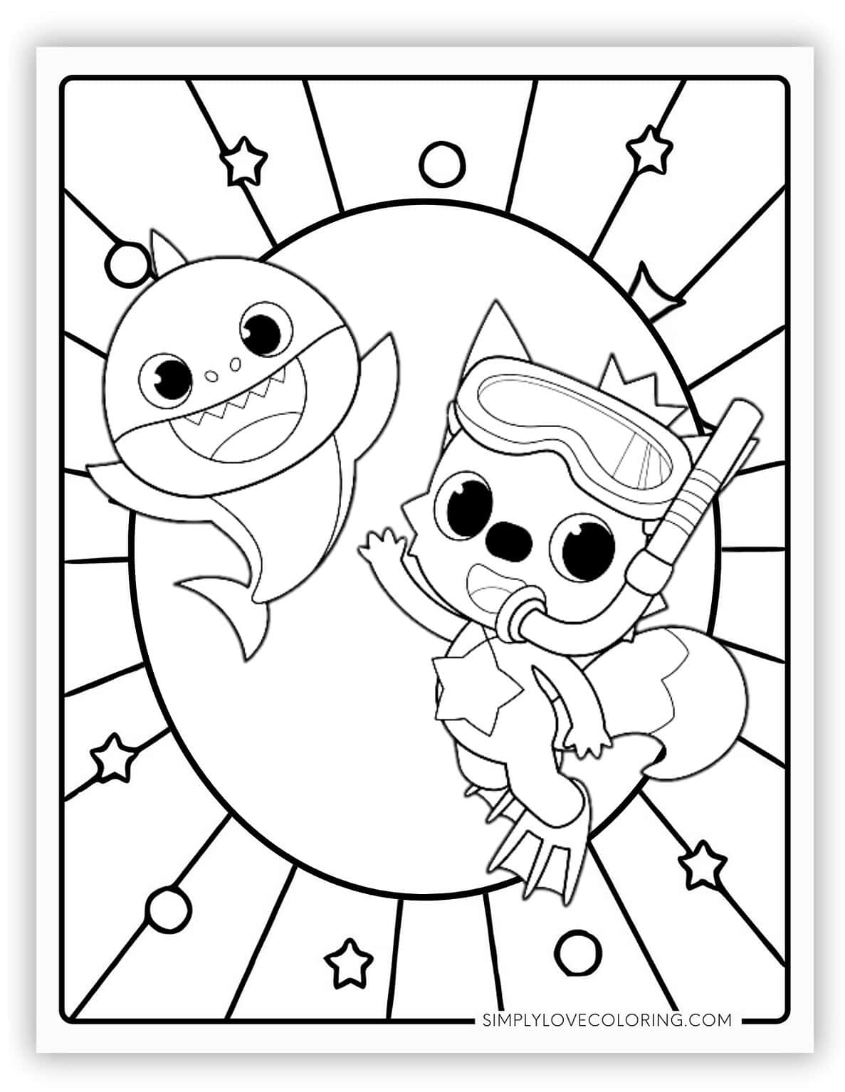 27 Baby Shark Coloring Pages (Free PDF Printables) Simply Love Coloring