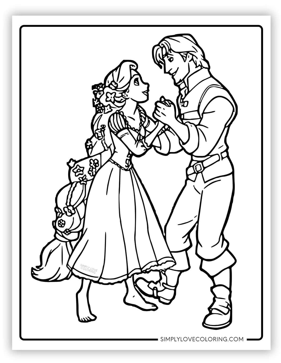 Tangled Coloring Pages (Free PDF Printables) - Simply Love Coloring